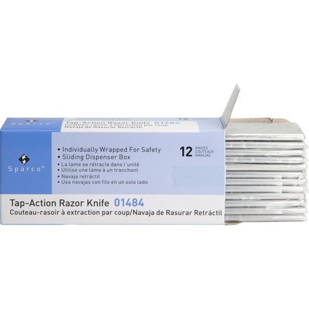 SPARCO Razor Knives, 1 oz., 1"x3", 12/Box SPR01484